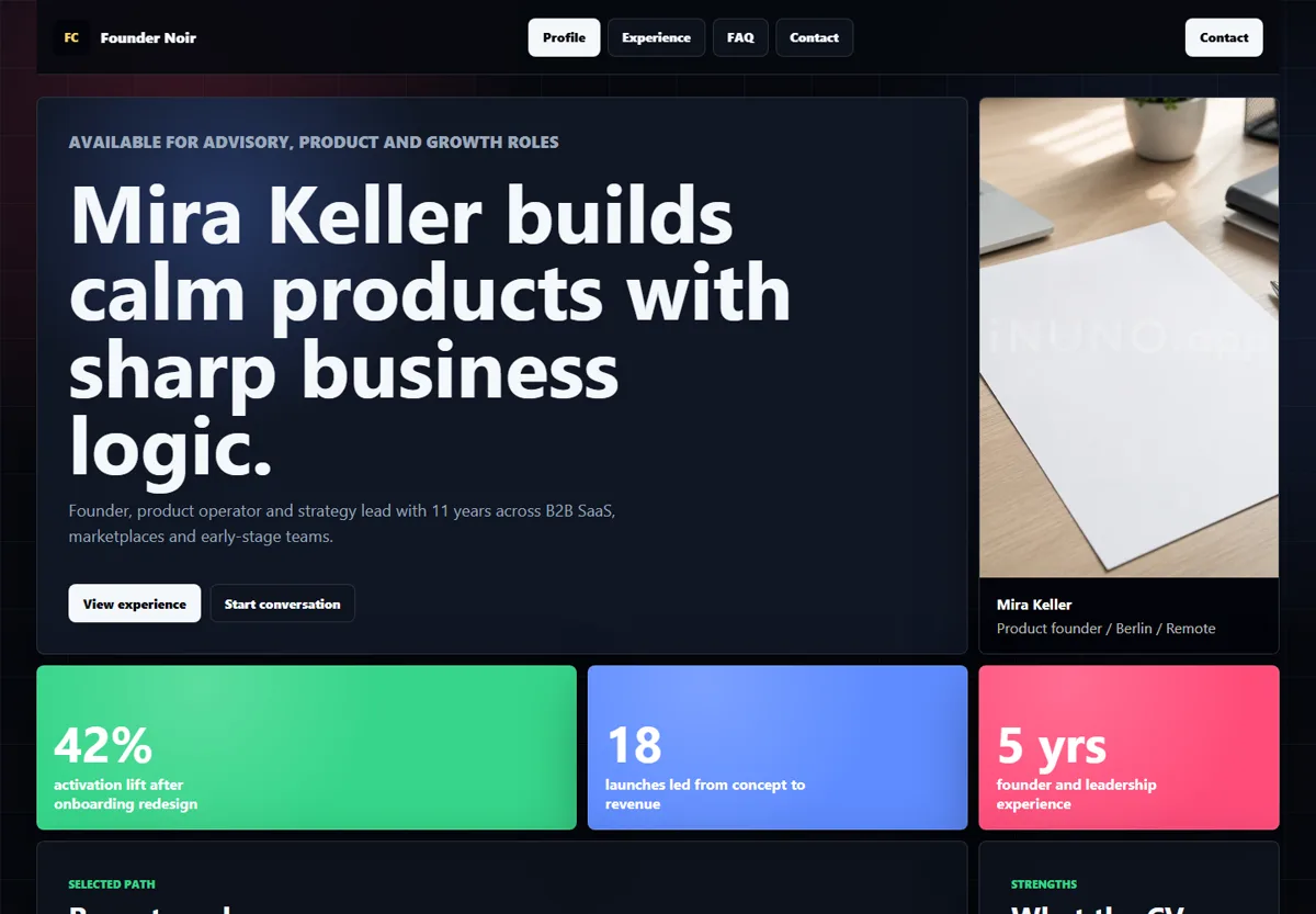 Founder Noir
