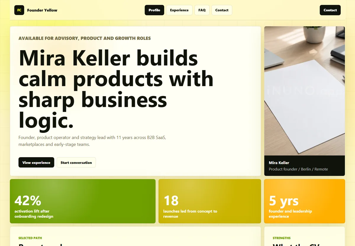 Founder Yellow