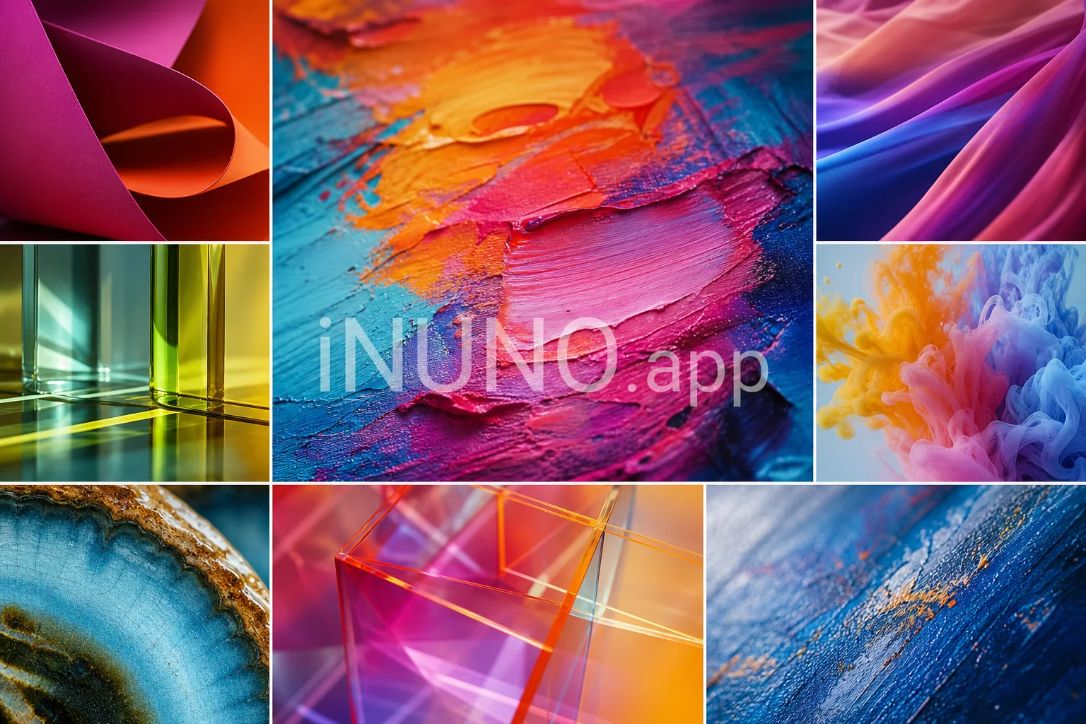 Abstract color texture collage