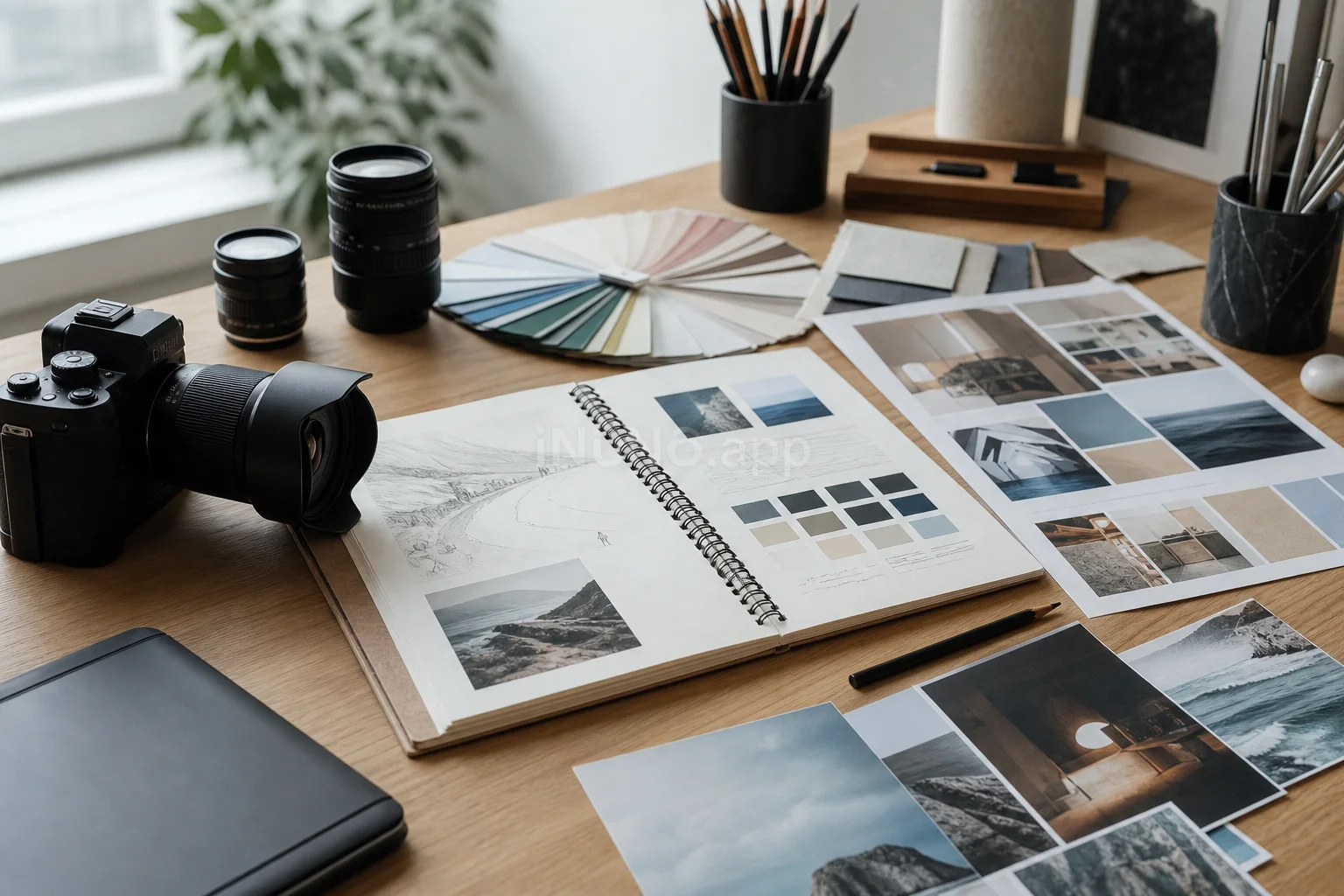 Creative desk project materials