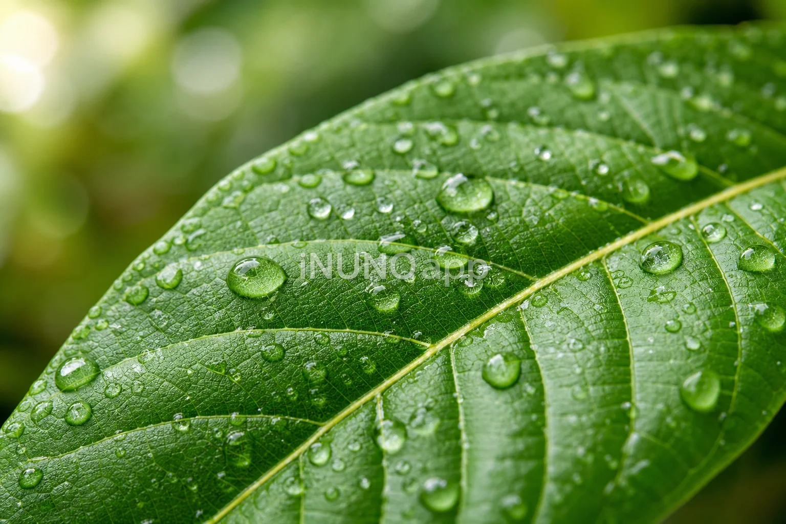Botanical leaf macro image